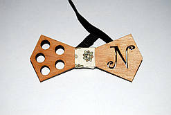 Дерев'яна краватка метелик N ручної роботи