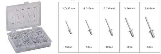 Заклепки алюмінієві, 400пр.