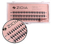 Ресницы накладные пучковые Zidia Cluster Lashes 16D KIM C 0.10 MIX S (3 ленты, размер 8/9/10 мм)