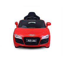 Дитяча машина на акумуляторі Just Drive АUDІ AD-A5. Мотор 30 Вт, MP3, 6 км/рік. Червоний, фото 3
