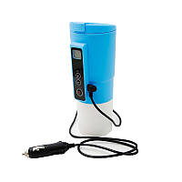 Автомобільна смарт-термокружка SUNROZ Smart Mug з підігрівом і контролем температури 380 мл Синій