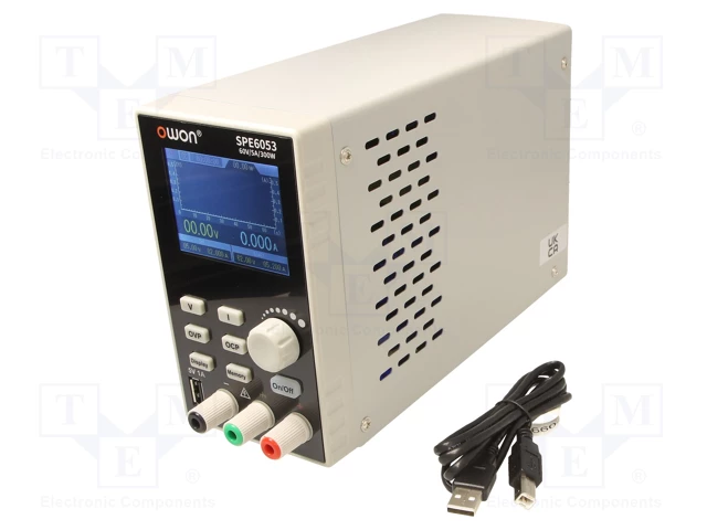 Лабораторний блок живлення OWON SPE6053, 300 Вт, 60B, 5A, фото 1