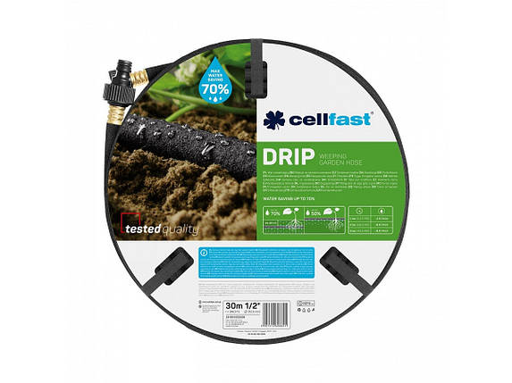 Крапельний шланг Cellfast DRIP 1/2 дюйма 30 м садовий - 19-004, фото 1
