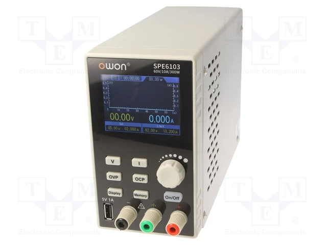 Лабораторний блок живлення OWON SPE6103, 300 Вт, 60B, 10A, фото 1