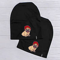 Жіноча шапка з прикольною собачкою