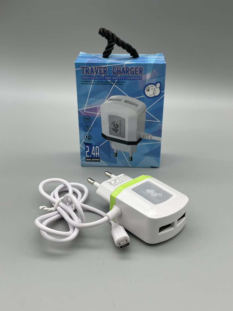 Зарядний пристрій СЗУ 220V 2USB 2.1A для смартфонів і планшетів Micro BF
