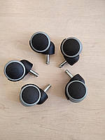 Колеса прогумовані для крісла 10 мм покриття поліуретан (5 шт.)