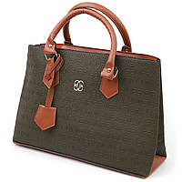 Ділова жіноча сумка Vintage 18716 Оливковий