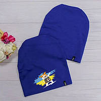 Жіноча шапка з патріотичною собачкою