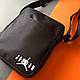 Сумка Jordan чорного кольору / Чоловіча спортивна сумка через плече Джордан/ Барсетка Jordan, фото 2