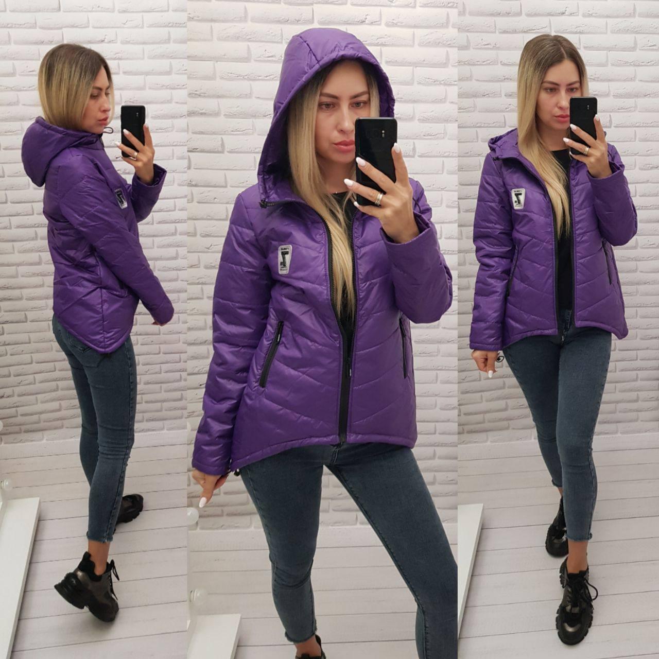 Куртка-парку, Новинка, модель утеплена 210/7, колір фіолетовий, фото 1