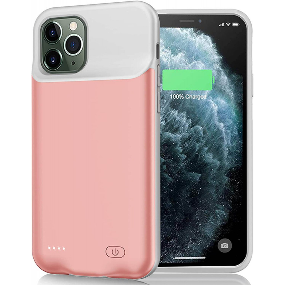 Чохол з акумулятором powerbank iBattery для iPhone 11 Slan 5000 mAh pink повербанком павербанком