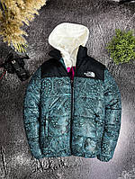Зимняя теплая куртка | Мужской пуховик The North face | Двухцветная стильная куртка до -25