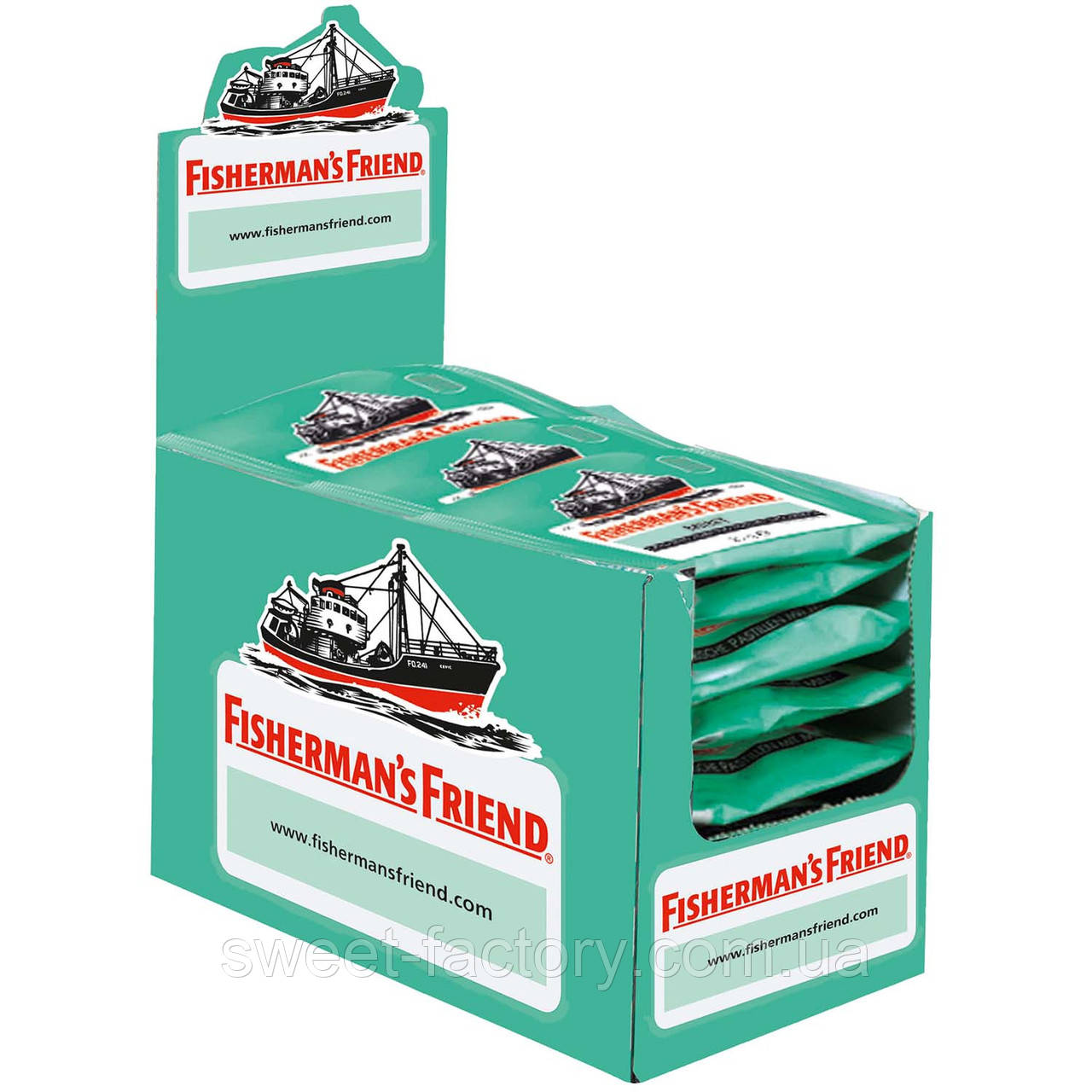 Пастилки Fisherman's Friend Pfefferminz 24x25g