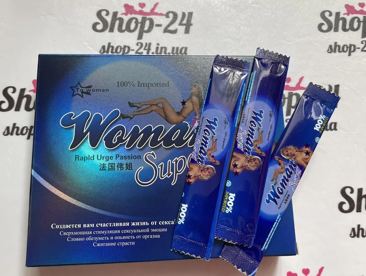 Збуджуючі краплі для жінок Woman Super ( супер жінка) 12шт
