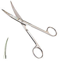 Ножиці операційні з двома гострими кінцями, зігнуті SURGIWELOMED. Довжина 17,0 см