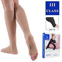 Гольфи компресійні, 3 клас компресії з відкритим носком (Thuasne, Тюан) - золото