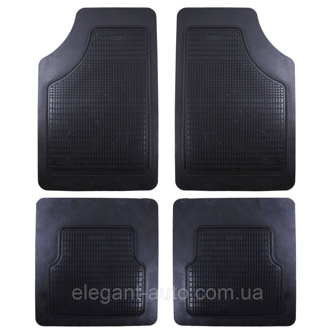 Килимки гумові (4шт) чорні "Акцент" YP-GROUP "Дубно" ПРЕМІУМ