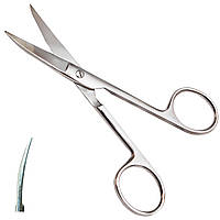 Ножиці операційні з двома гострими кінцями, зігнуті SURGIWELOMED. Довжина 14,0 см