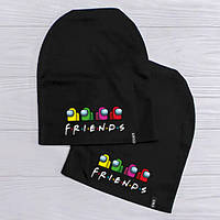 Жіноча шапка з принтом friends