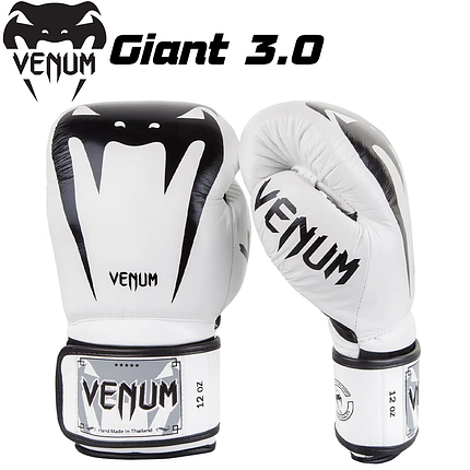 Рукавички боксерські рукавички для боксу Venum Giant 3.0 Boxing Gloves White, фото 2