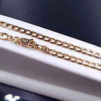 Ланцюжок Xuping. Довжина: 49,5 см. Ширина: 3 мм. Медичне золото.