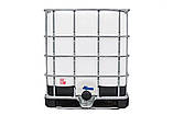 Єврокуб Б/У 1000 літрів пластиковий у металевій обрешітці для палива, розчинників, промислової хімії, фото 2