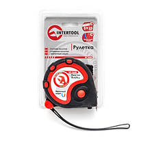 Рулетка сталева з фіксатором 8 м х 25,0 мм INTERTOOL МТ-0608, фото 2