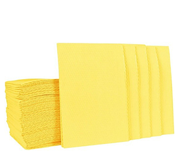 Серветки нагрудні для пацієнта 3 шарові 33х41 см 50 шт. Жовті