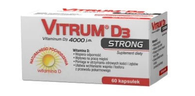 Vitrum D3 Strong 100 mcg (4000 IU.) вітамін D3, 60 капсул на 2 місяці (Orifarm, Данія)