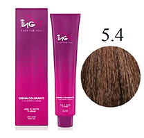 Крем-фарба для волосся ING Professional Colouring Cream 5.4 Світло-каштановий мідний 100 мл