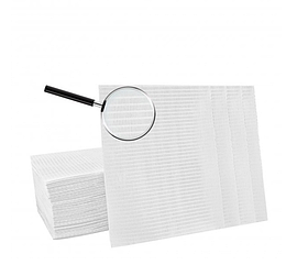 Серветки нагрудні для пацієнта 3 шарові 33х41 см 50 шт. Білі