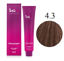 Крем-фарба для волосся ING Professional Coloring Cream 4.3 Каштановий золотистий 100 мл