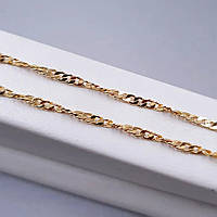 Ланцюжок Xuping. Довжина: 49,5 см. Ширина: 2 мм. Медичне золото.