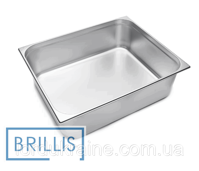 Гастроємність Brillis н/ж сталь GN 2/1-200 мм (650x530x200мм), фото 1