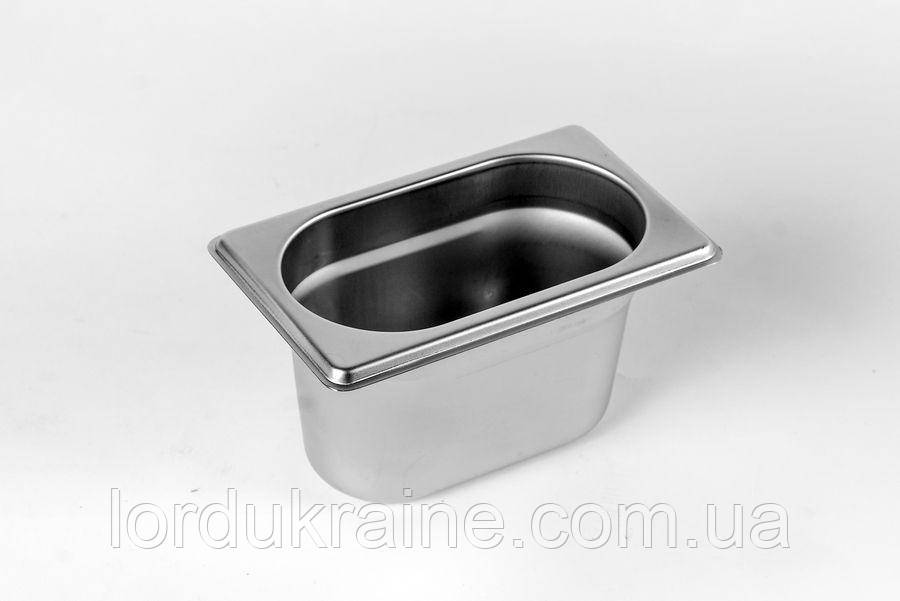 Гастроємність нержавіюча Brillis GN 1/9 - 100 mm, фото 1