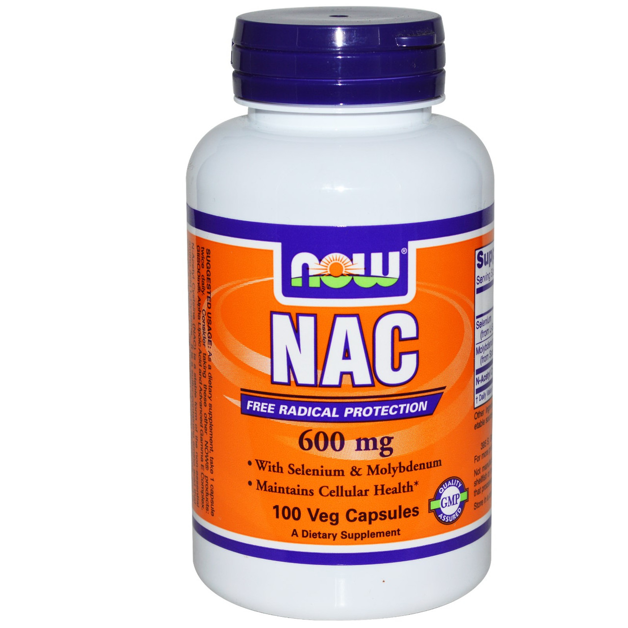 NAC (N-ацетил-L-цистеїн), Now Foods, 600 мг, 100 капсул