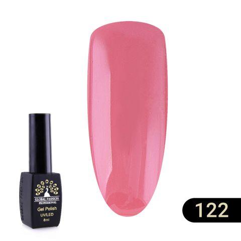Гель лак Global Fashion Black Elite №122 лососево-кораловий 8 ml