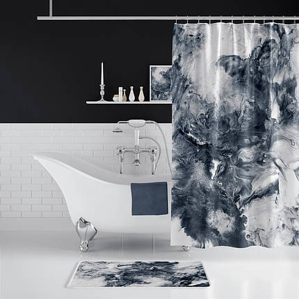 Штора для ванної Black Smoke Tropichome 180 * 200 см, фото 1
