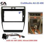 Рамка перехідна CraftAudio АU-22-458 AUDI A6 (4B) 1997-2005, Allroad 2000-2006 9" + проводина