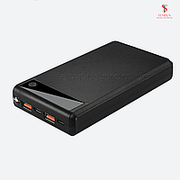 Power Box Q6 QC 3.0 6x18650 з дисплеєм і ліхтариком — чорний