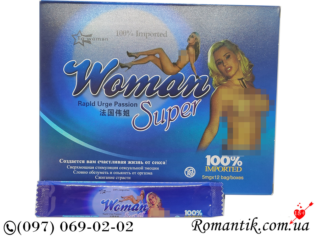 Жіночий збудник у краплях Woman Super 12 шт. по 5 мл