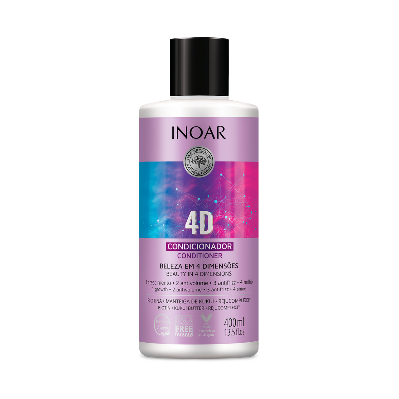 Кондиціонер інтенсивне лікування Inoar 4D Beauty in 4 dimension, 400ml