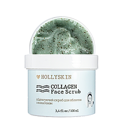 Скраб для обличчя Hollyskin Collagen Face Scrub з колагеном 100 мл 0211h