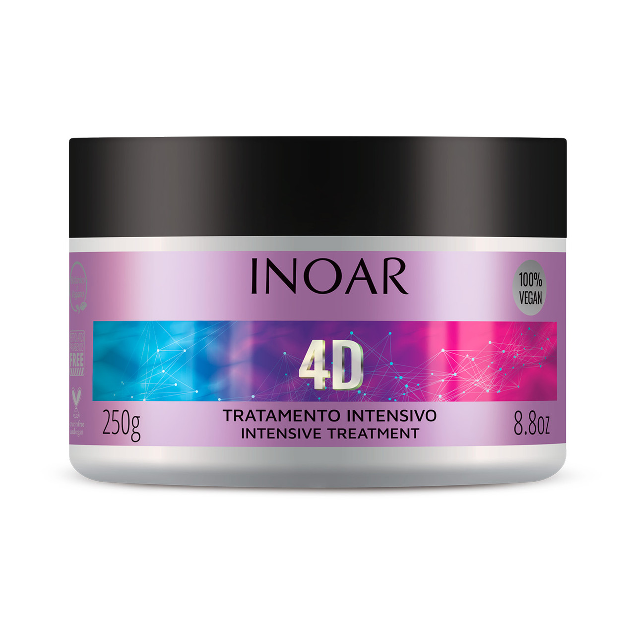 Маска інтенсивне лікування Inoar 4D Beauty in 4 dimension, 250ml