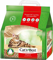 Наповнювач для котячого туалету Cat's Best Original Дерев'яний комкуючий - 4.3 кг, 10 л