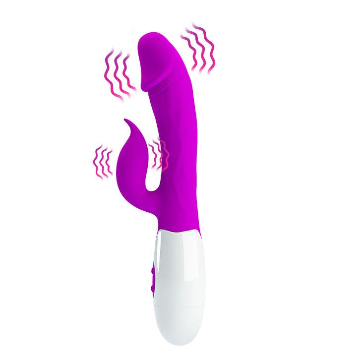 Вібратор кролик зі стимулятором клітора і масажем точки G Vibrator Peter пурпурного кольору