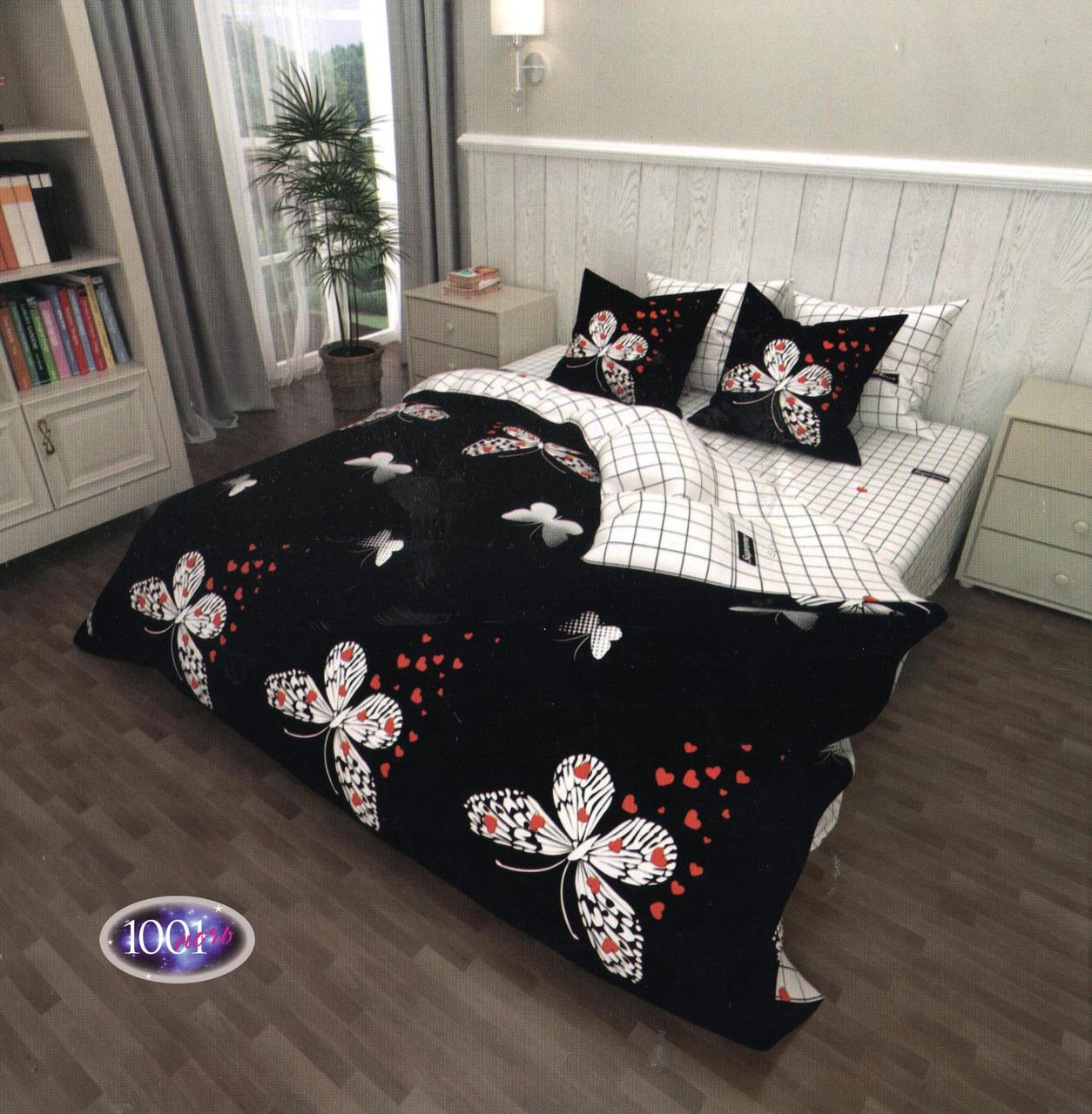 Комплект постільної білизни Бязь Голд Люкс Дуєт №бл135 Євро 220х240