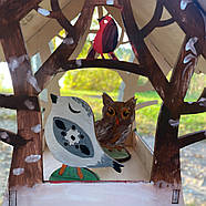 "Птаха" годівниця для птахів Nestwood + 3 пташки у подарунок, фото 7