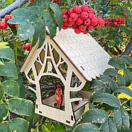 "Птаха" годівниця для птахів Nestwood + 3 пташки у подарунок, фото 2
